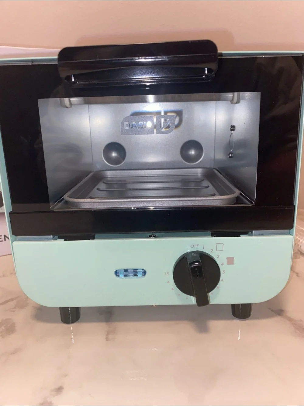 DASH - Mini Metal Toaster Oven in Light Blue